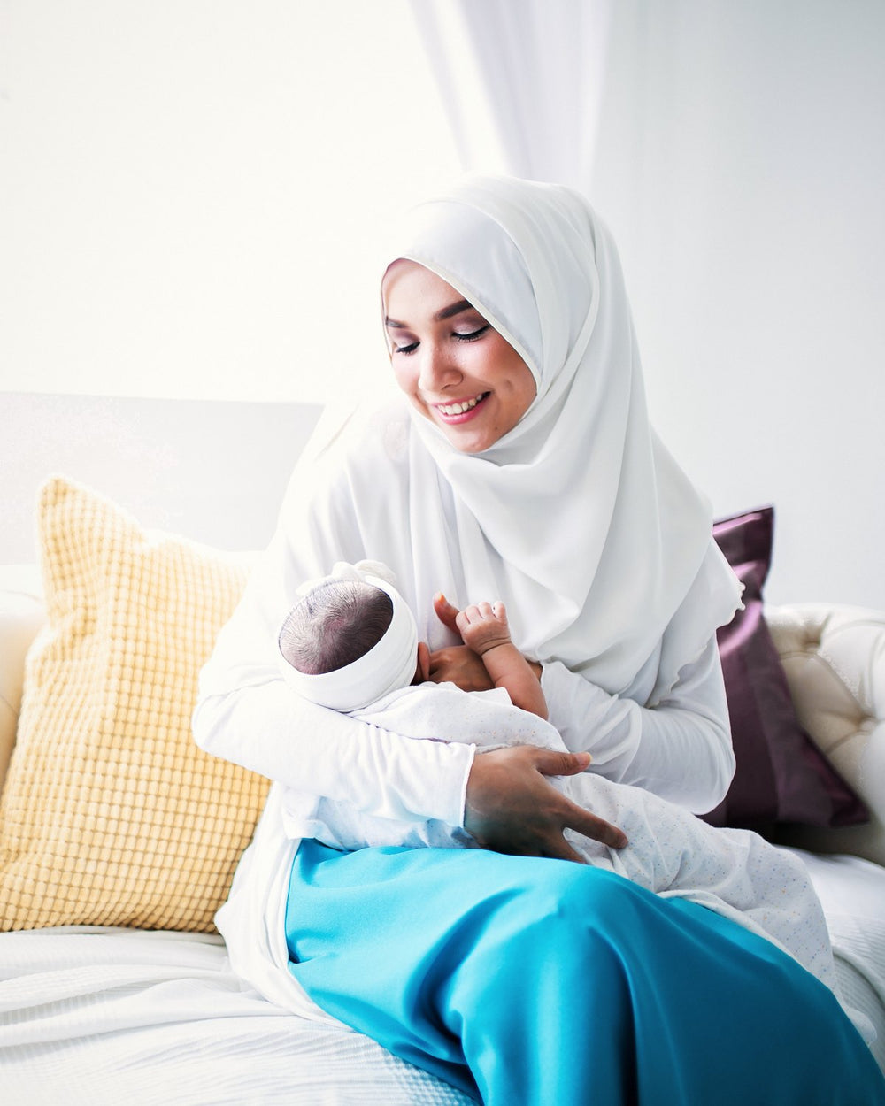 Mum with her baby